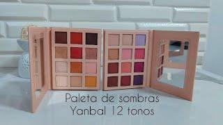 Paleta de sombras Neutral Nude  Alma Rosé  12 Tonos  Yanbal