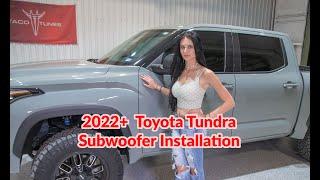 2022+ Toyota Tundra Subwoofer Box Dual 10 Inch - How to install and wire them for the proper ohms