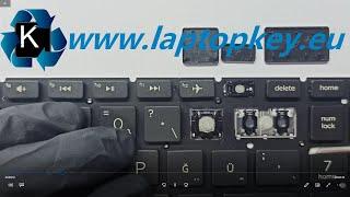 HP LAPTOP KEYBOARD KEY REPAIR GUIDE Pavilion 250 G5 G6 G7 255 15-DA 17-Y How to Install Fix keys DIY