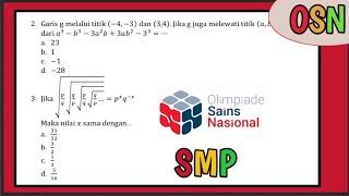 SOAL LATIHAN OLIMPIADE MATEMATIKA OSN KSN 2024