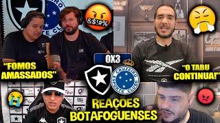 REAÇÕES dos BOTAFOGUENSES FURIOSOS com a DERROTA - BOTAFOGO 0X3 CRUZEIRO REACT BRASILEIRÃO