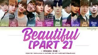 WANNA ONE 워너원 – BEAUTIFUL PART 2 ver. Color Coded Lyrics EngRomHan가사