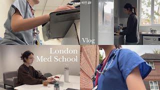 🫁  Med school vlog  Staying at hospital accommodation moving out 런던 의대생 실습 브이로그