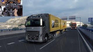 Volvo FH 2022 - Rainy drive - Euro Truck Simulator 2  Thrustmaster TX