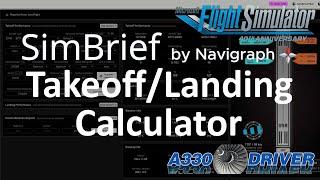 HUGE ANNOUNCEMENT from NavigraphSimbrief TAKEOFF & LANDING Performance Calculator in development