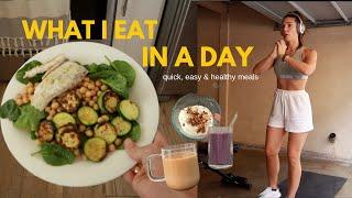 WHAT I EAT IN A DAY quick and healthy meals  Full day of eating