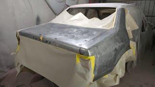 Spraying Epoxy Primer & Applying Fiberglass Filler