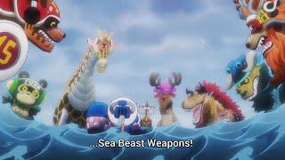 Strawhats has been surrounded by Vegapunk Sea beast weapons Onepiece eng sub Ep-1091