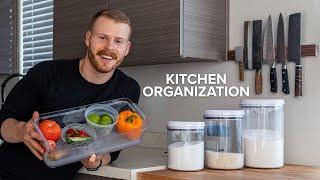 Beginners guide to Kitchen Organization Fridge Pantry Knives Pots + more