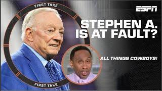 Stephen A. Smith CONFESSES HE’S TO BLAME for Cowboys lack of attention   First Take