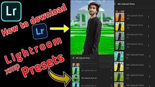 How to download Lightroom presets Lightroom HD presets  Presets for Photo editing