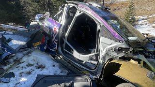 WRC Rallye Monte Carlo 2022 - FLAT OUT Formaux after crash