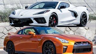 Nissan GTR vs C8 Corvette Drag Race