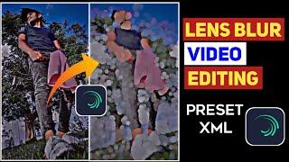 Alight Motion Lens Blur Transition Effect  Lens Blur Video Editing In Alight Motion Tutorial