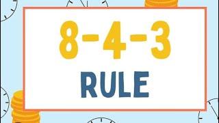 What is 8-4-3 rule?? #compunding #investment #investing #money #vedio #youtube #stock market