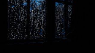 Rain Drop Window - Stop Insomnia with Strong Rain for Sleeping - White Noise Sound to Support Sleep