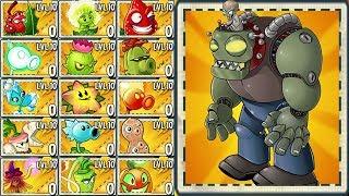 Plants vs Zombies 2 Final Boss - All Premium Plants Power-Up vs All Zomboss Fight