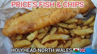 PRICES fish & chips HOLYHEAD NORTH WALES British Food.