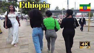 ከሜክሲኮ አደባባይ - AU. Addis Ababa Walking Tour 537 Africa Union   Ethiopia 4K