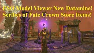 ESO Model Viewer Scribes of Fate Crown Store Items Coming Soon