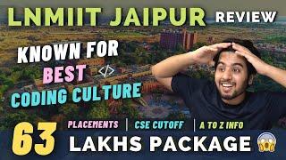 LNMIIT Jaipur Review ️  63 Lakhs Package   Coding Culture   Cutoff 2021  Campus Tour 