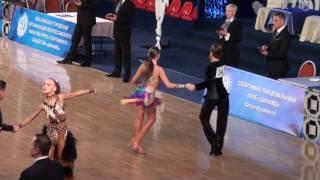 WDSF Open Junior 2 Latin 14 Cha Cha Oleg Kulikov - Polina Krivoshchekova