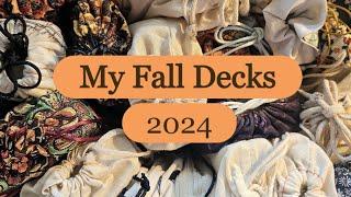 My Fall Tarot & Oracle Decks 2024 