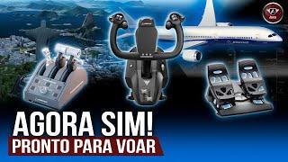 Voando no FLIGHT SIMULATOR com o MANCHE  da THRUSTMASTER