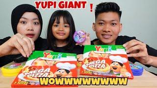 MUKBANG YUPI GIANT PIZZAWAFFLE BURGER⁉️