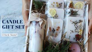 PERFECT GIFT IDEAS ㅣ HOW TO MAKE A HANDMADE CANDLE GIFT SET?  핸드메이드 캔들 선물 세트 만들기