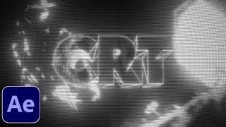 Dark CRT Effect - After Effects Tutorial