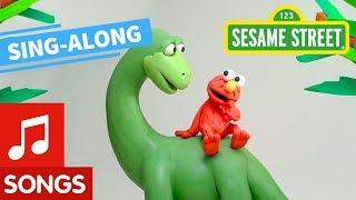 Sesame Street Elmos Dinosaur Song Lyric Video  Elmos Sing Along Series