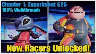 Stitch and Jumba Unlocked Disney Speedstorm 100% Walkthrough  Ohana  Chapter 1 Experiment 626