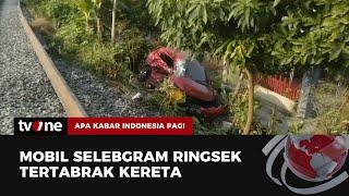 Nekat Terobos Perlintasan Mobil Selebgram Tertabrak Kereta  AKIP tvOne