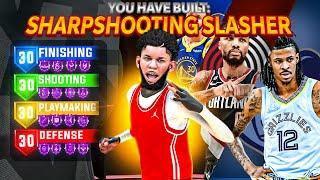 *NEW* BEST SHARPSHOOTING SLASHER BUILD IN NBA2K24 BEST DUNK ANIMATIONS + BEST POINT GUARD BUILD