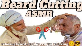 Asmr fast Hair Cutting ️ but beard haircut with barber is old 