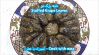 طرز تهیه دلمه برگ مو،ملس و خوشمزه Dolma - روش آسان پخت دلمه برگ مو و روش پیچیدن آن