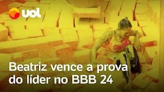 BBB 24 Davi desiste e Beatriz é a 12ª Líder após 15h de disputa