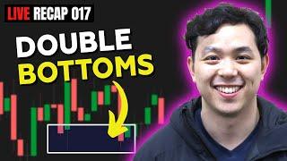 Taking on the Double Bottom Trading Pattern - LIVE Recap