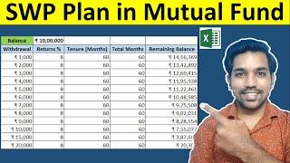 SWP Plan in Mutual Fund in Hindi  Systematic Withdrawal Plan EXPLAINED with Calculator