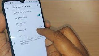 how to set data warning and data limit on android phone