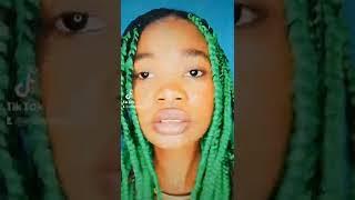 Green  Knotless braidstranças verdes em negra #short #shortvideo #shorts