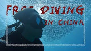 Freediving in china  lingshui Hainan adventure vlog