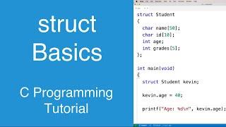 struct Basics  C Programming Tutorial