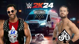 LA Knight Vs JD Mcdonagh Ambulance Match  WWE 2K24 PS4 Gameplay