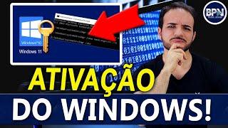 ATIVAÇÃO do Windows pelo CMD Prompt de Comando