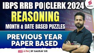 IBPS RRB POCLERK  Month & Date Based Puzzles Reasoning Previous Year Paper Question   Gaurav sir