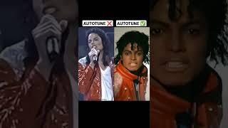 MICHAEL JACKSON - AUTOTUNE vs NO AUTOTUNE #shorts