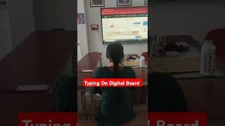 Typing Practice On Digital Board  #hindi_typing #englishtypingcourse #dream_job_with_ankit