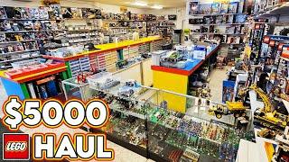 Spending $5000 on RETIRED LEGO BIGGEST Shopping Haul EVER